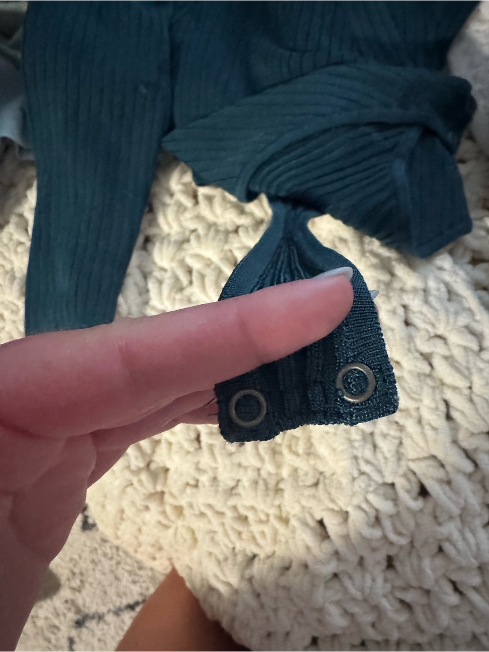 Abercrombie Emerald / Teal Bodysuit - Picture 5 of 10